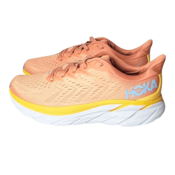 NWOB HOKA ONE ONE Clifton 8 'Sun Baked' Running Shoes Size 7B - Picture 3 of 10
